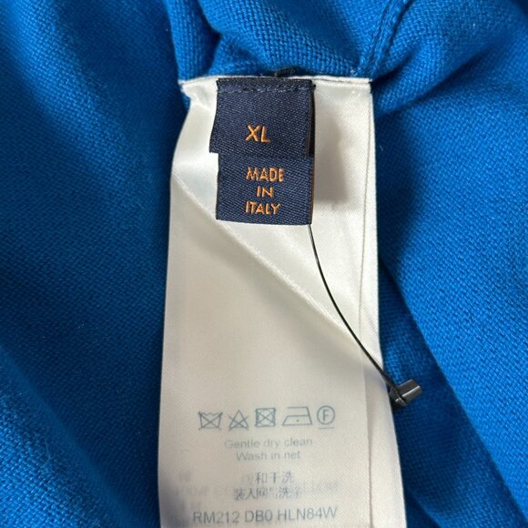 Louis Vuitton Blue & White Everyday Logo Intarsia T-Shirt - Picture 4 of 8